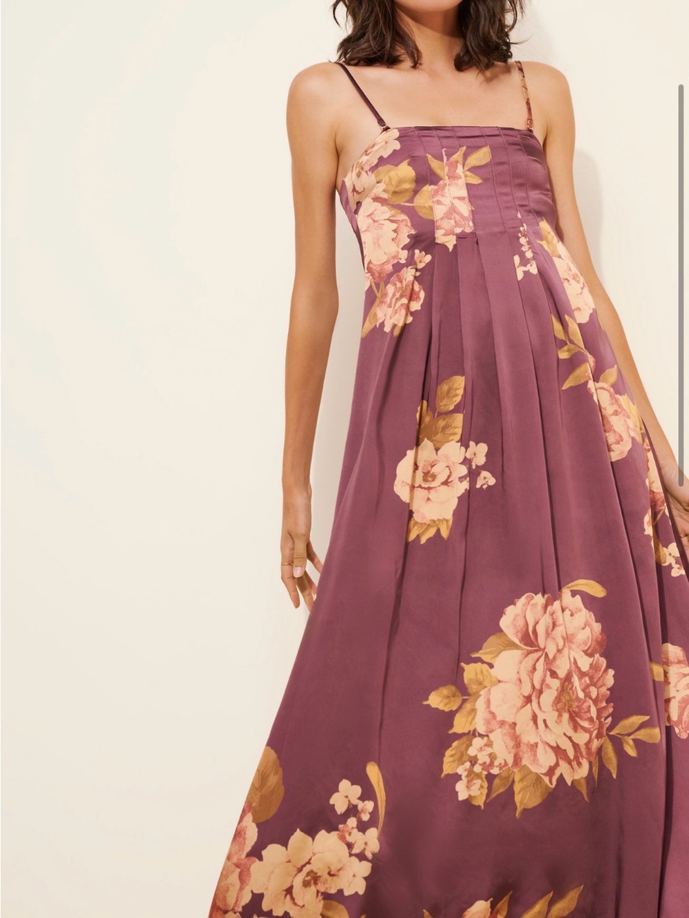 Free People Botanical Maxi Dress Navy Size medium formal floral weddings maroon - Picture 9 of 16